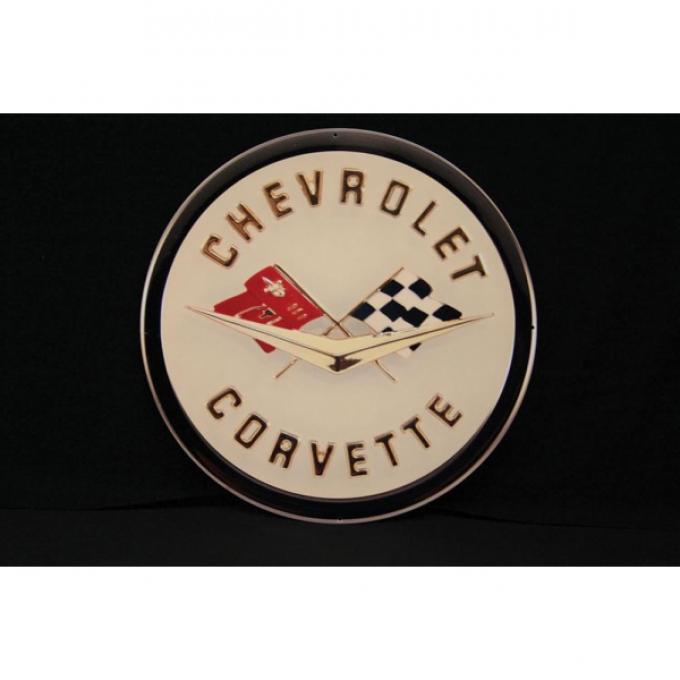 Corvette Metal Sign, Front Emblem, 1958-1960