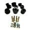 Camaro Body Mounts, Billet, Black, 1967-1981