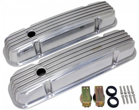 Firebird Valve Covers, V8, Finned Aluminum, 1967-1979