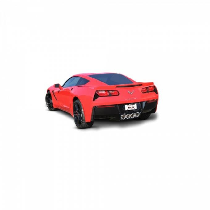 Borla Exhaust Systems S-Type Rear Section 2.75" Exhaust, 4-4.25'' Angle Cut Round Intercooled Tips, w/o NPP, Eliminates AFM Valves| 11880 Corvette 2014-2016