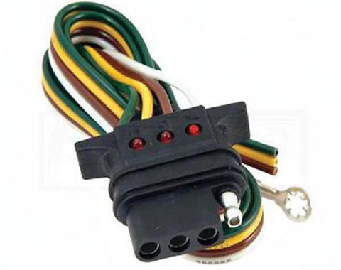 El Camino Vehicle Towing Wiring Connector, 4-Flat With LED,1959-1987