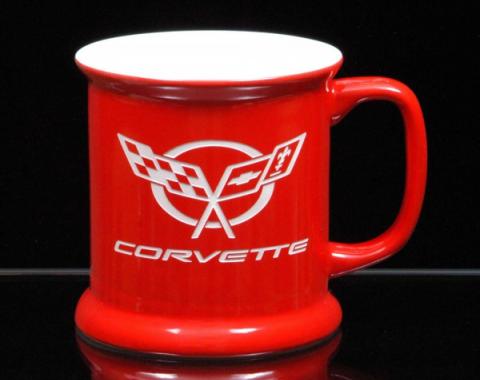 Corvette 13.5 Ounce Coffee Mug, VIP, Red/White, 1953-2013