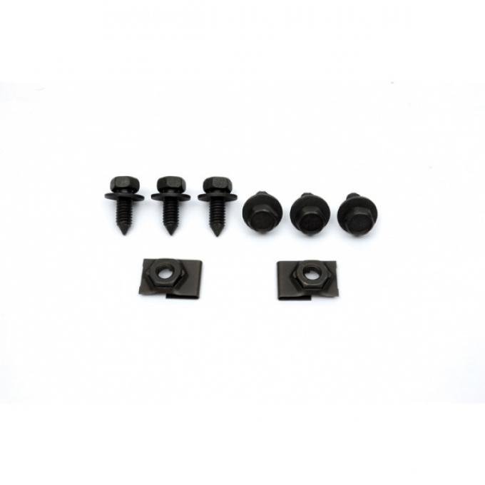 Camaro Headlight Door Actuator Shields Mounting Hardware Set, Rally Sport (RS), 1968- 1969