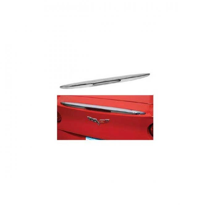 Corvette Rear Bumper Spoiler, Chrome, 2005-2013