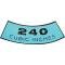 Air Cleaner Decal, 240 CID, Galaxie, 1968-1969