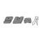 Model A Ford Door Bumper Set - Rubber - Coupe, Tudor Sedan & Cabriolet - 10 Pieces