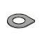 Model A Ford Water Pump Impeller Thrust Washer - Steel Teardrop