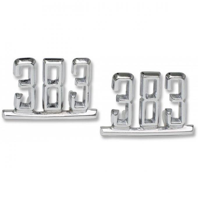 Chevelle Fender Emblem, 383, 1964-1967