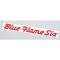 Chevy Valve Cover Decal, Blue Flame Six, 6-Cylinder, 1949-1952