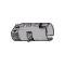 Model A Ford Tail Light Lamp Socket - For Drum Type Light -Double Contact