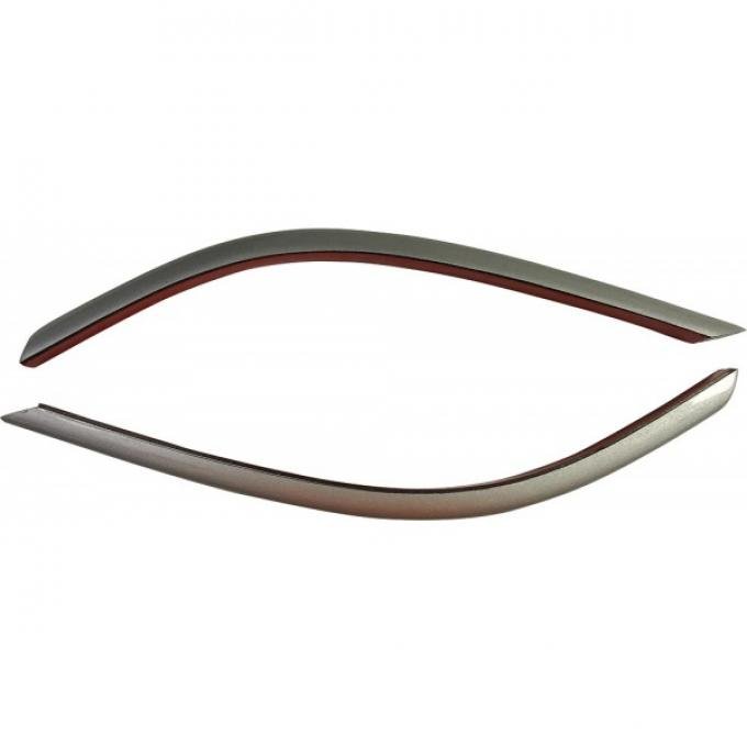 Corvette Turn Signal/Parking Light Center Styling Bars, Altec, Sebring Silver, 1997-2000