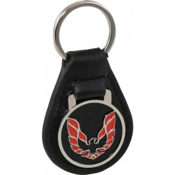 Firebird Key Ring, Black With Red Logo