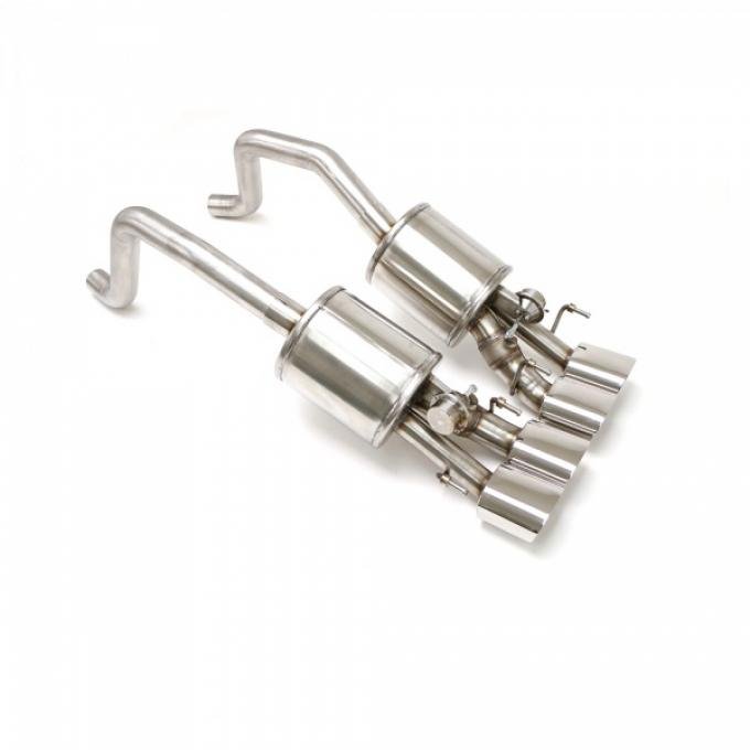 Corvette Exhaust System, With Quad Oval Tips, Fusion, B&B, 2008