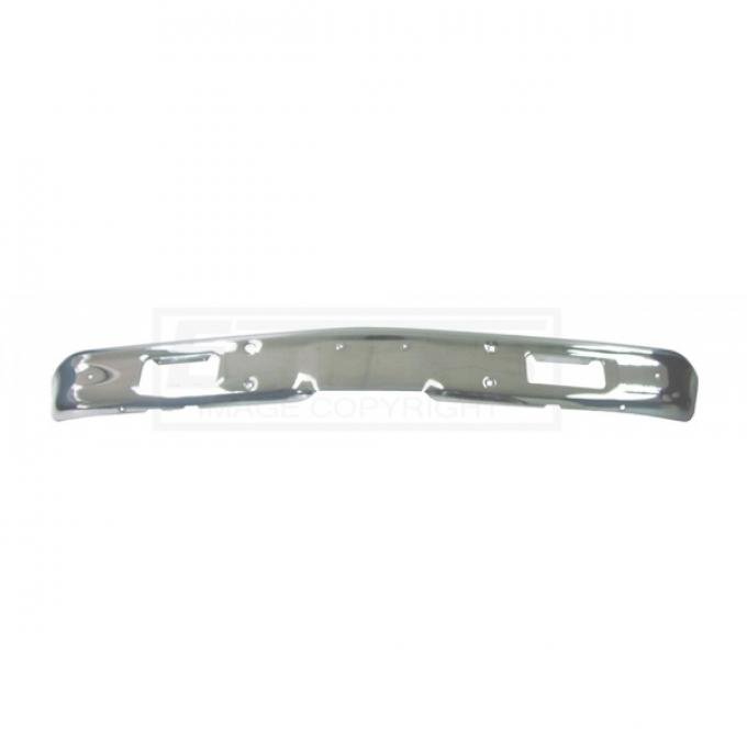 Chevy Truck Front Bumper, Chrome, Without License Plate Hole, Show Quality, 1971-1972