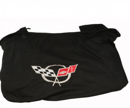 Corvette Rear Cargo Shade, With Embroidered C5 Logo, 1997-2004