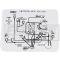 El Camino Emission Decal, 305 c.i. (5.0) Hose Routing, Automatic Manual, Code UNL, 1985