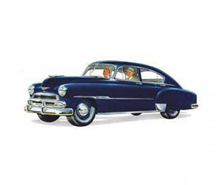 Chevy Front Door Glass, Fleetline 4-Door Sedan, 1949-1951