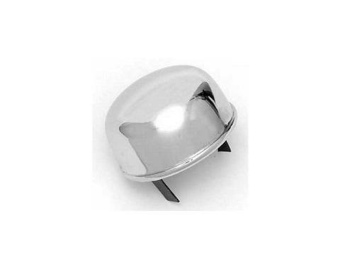 Chevy Oil Breather Cap, Push-In, Chrome