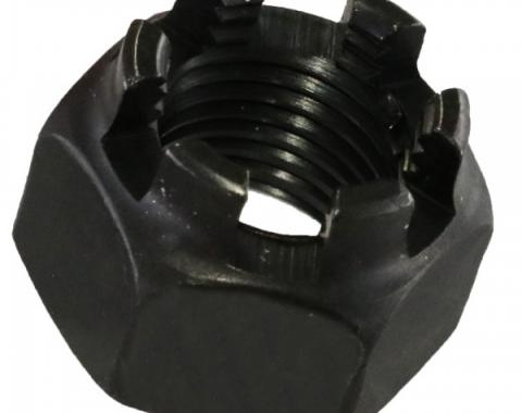 Main Bearing Cap Bolt Nut - Castle Nut - Black Oxide - 1/2-20 - 4 Cylinder Ford Model B & Ford Flathead V8 Except 60 HP