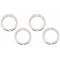 Camaro Rally Wheel Trim Ring Set, 15 x 6, With Inside Style Clips, 1967-1968