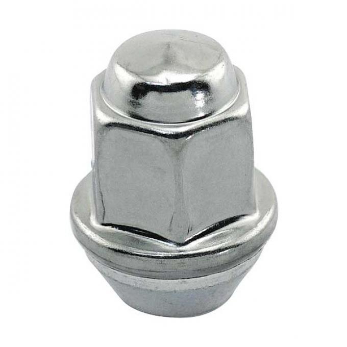 Lug Nut - 1/2 - 20 - Hex - Chrome - Genuine Ford - Use WithAluminum Wheels