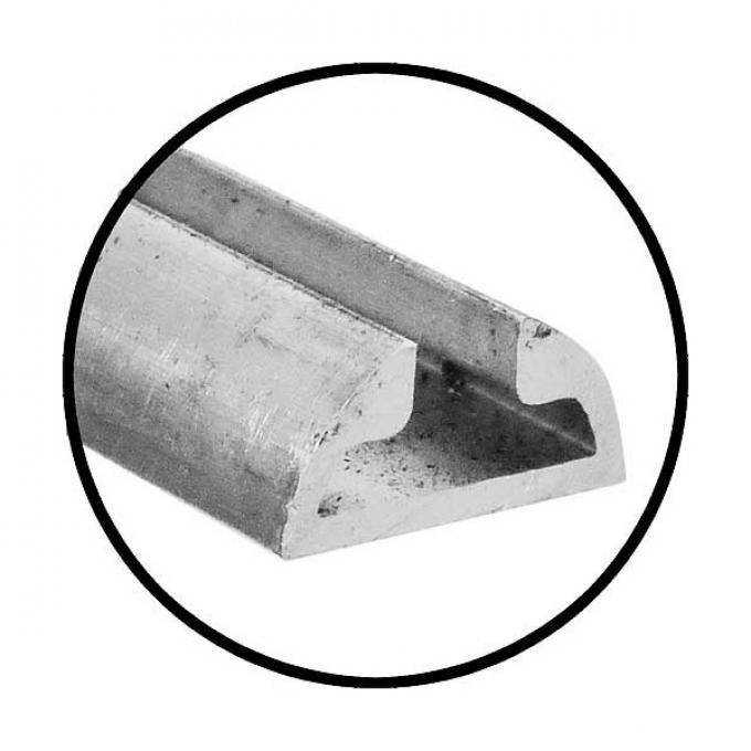 Model A Ford Top Moulding - Front - Aluminum - 5/8 Wide - 5Foot Piece