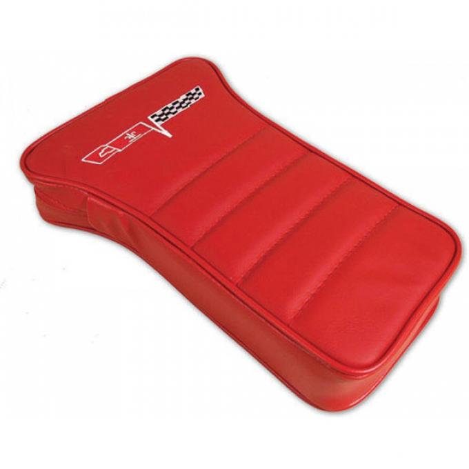 Corvette Cushion, Center Console, With Embroidered Logo, 1980