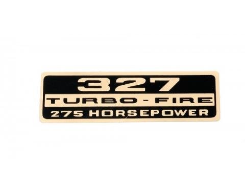 Chevelle, 327 Turbo-F Valve Cover Decal 275 hp, 1967-1968