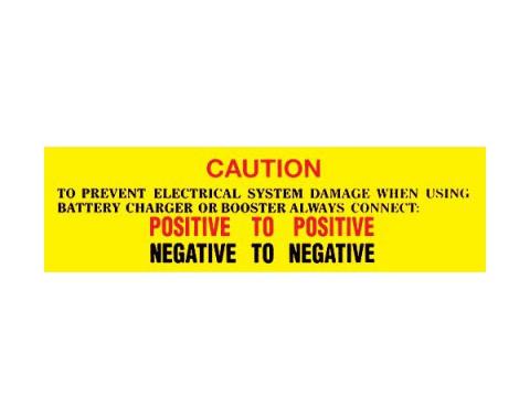 Caution Battery Warning Decal - Mercury