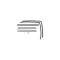 Chevy Door Glass Window Felt Kit, Sedan Delivery, 150 2-Door Wagon Or 150 Utility Sedan, 1955-1957