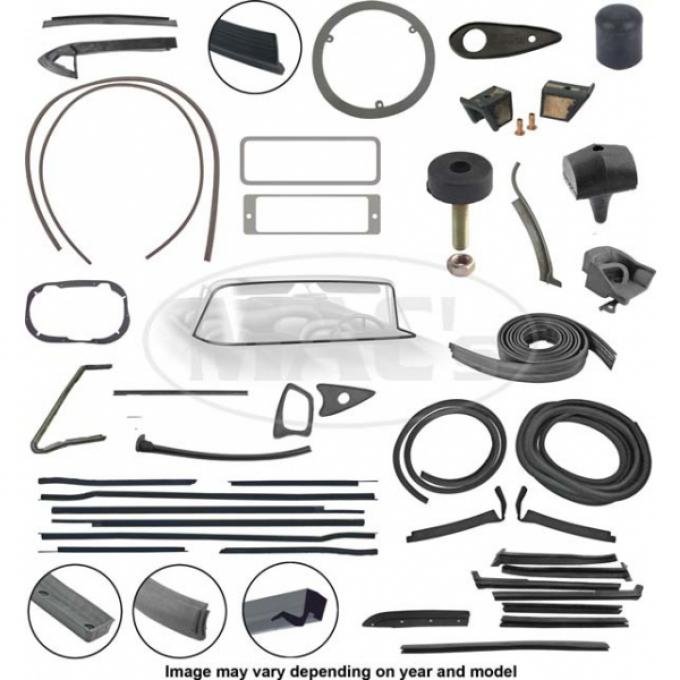 Thunderbird Complete Weather-Strip Kit, Convertible, 1958-1959