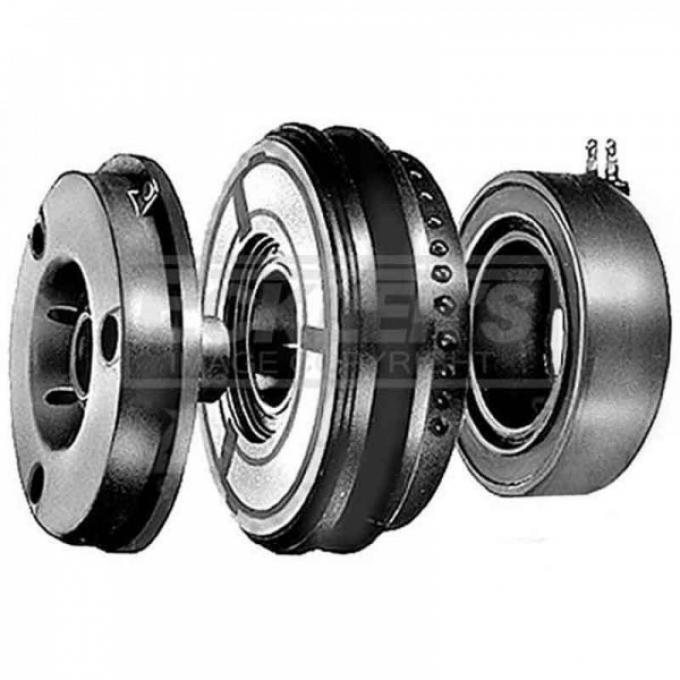 Chevy And GMC Truck Remanufactured Air Conditioning Compressor Clutch, With A6 Compressor And With 5" Diameter Pulley, Inline 6 And V8, AC Delco, 1965-1986