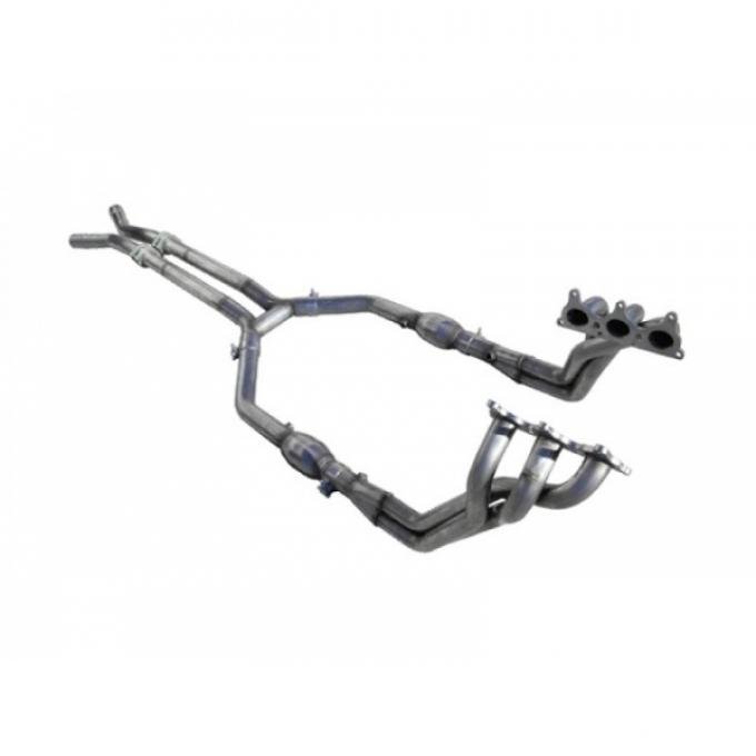 Camaro 1-3/4'' x 2-1/2'' Headers With H-Pipe & Connectors, Off Road Use Only, V6, 2010-2015