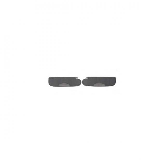 Chevy Sunvisors, Covered, Vinyl Or Cloth, 2-Door Sedan, BelAir, 1957