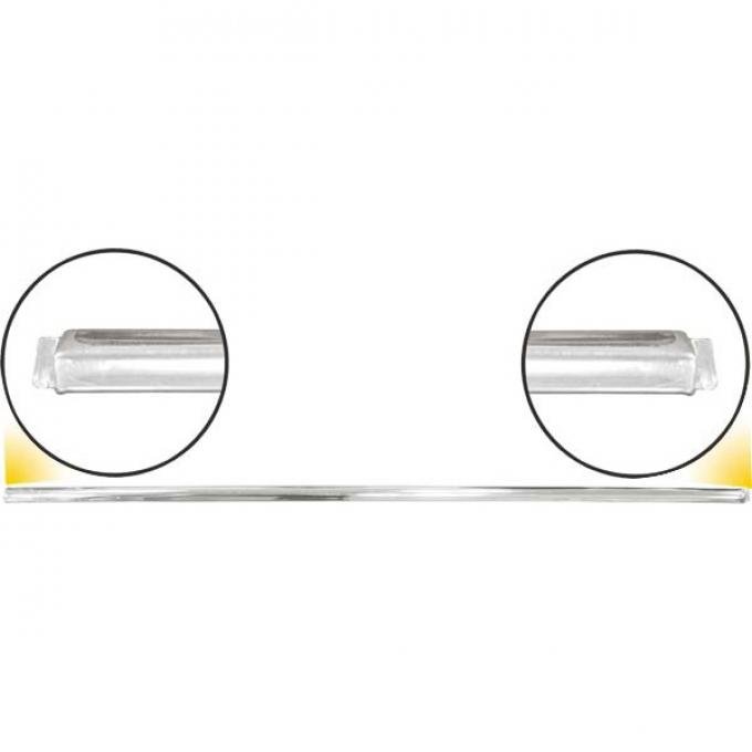 Rear Door Moulding - Stainless Steel - Left - Ford Fordor