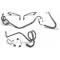 El Camino Full Brake Line Set, Power Disc Lines For Conversion, Stainless Steel, 1968-1972