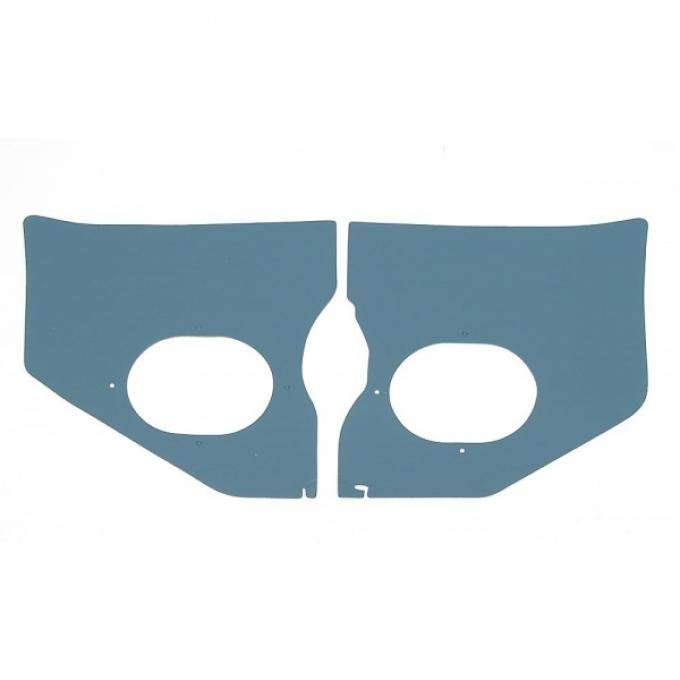Full Size Chevy Kick Panels, For Cars Without Air Conditioning, Turquoise, 1961-1962