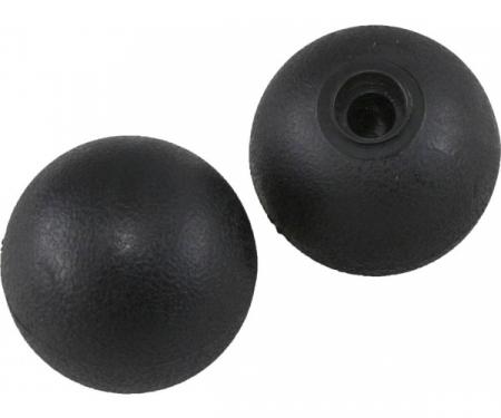 Corvette Seat Track Adjuster Knobs, Black, 1979-1982