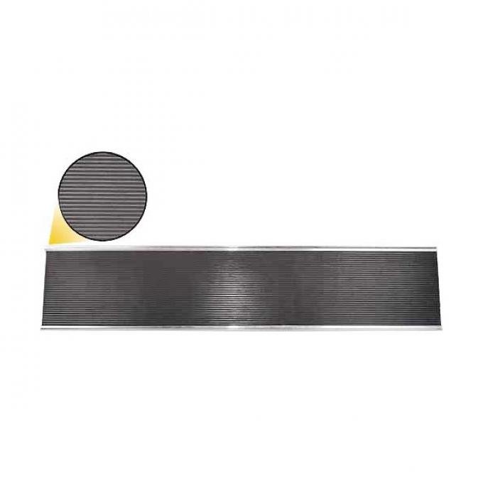 Model A Ford Running Boards - For Passenger Cars - With Zinc Trim & Ribbed Rubber Mat