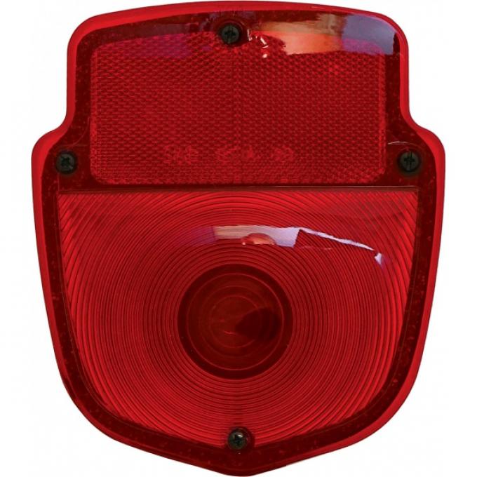 Ford Pickup Truck Tail Light Assembly - Flareside Pickup - Shield Type - Chrome Housing - Right