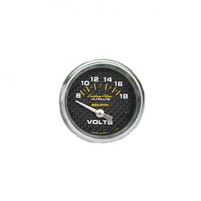 Firebird Voltmeter Gauge, Carbon Fiber, AutoMeter