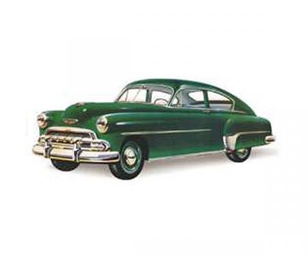 Chevy Windshield, Fleetline 2 & 4-Door Sedan, Right,1949-1952