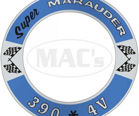 Air Cleaner Decal - Super Marauder 390 *4V - Mercury