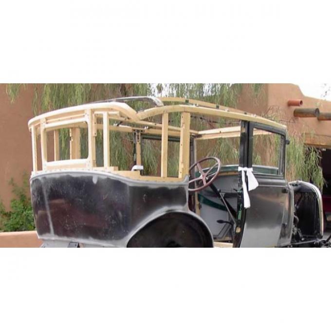Model A Ford Top Wood Kit - Fordor Sedan Briggs 60A & 60B Leather Back - USA Made
