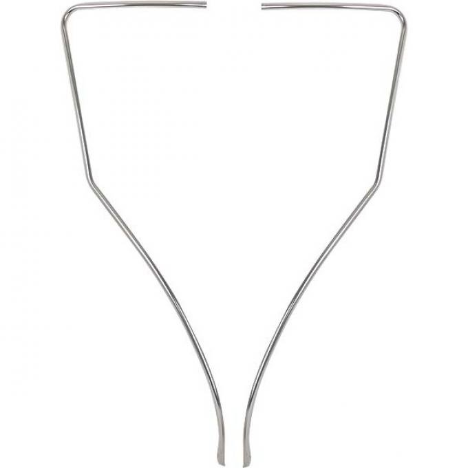 Outer Grille Trim Mouldings - Stainless Steel - Ford Passenger