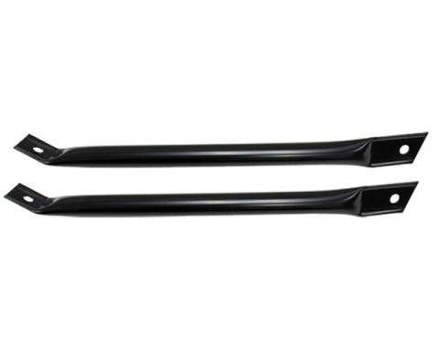 Camaro Fender To Radiator Support Braces, Black, 1970-1981