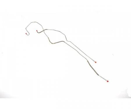 Right Stuff 1967-1968 Camaro Brake Line Set, Front To Rear, Stainless Steel, Disc Conversion, 2-Piece FIN67DCS