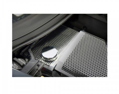 American Car Craft Water Tank Cover, Perforated / Brushed| 053063 Corvette Z06 & Z51 2014-2017