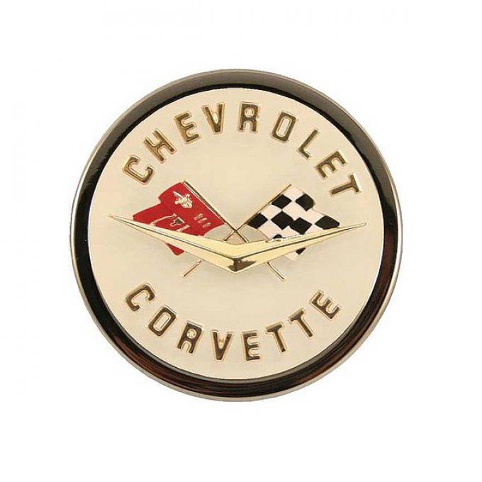 Corvette C1 Emblem Metal Sign Magnet, 4"