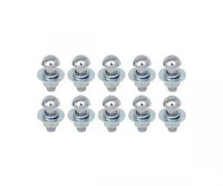 Early Chevy Bumper Bolts Chrome Front or Rear, Set of 10 1949-1954